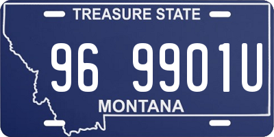 MT license plate 969901U