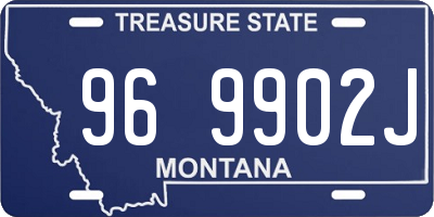 MT license plate 969902J
