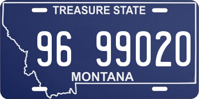 MT license plate 969902O