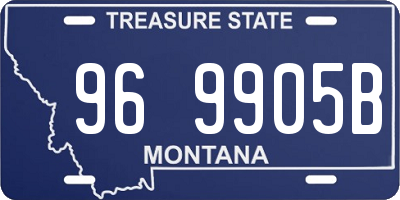 MT license plate 969905B