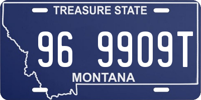 MT license plate 969909T