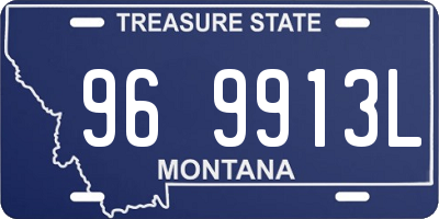 MT license plate 969913L