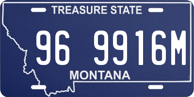 MT license plate 969916M