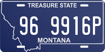 MT license plate 969916P