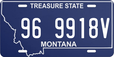 MT license plate 969918V