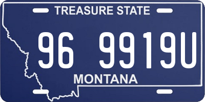 MT license plate 969919U
