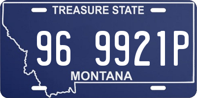 MT license plate 969921P