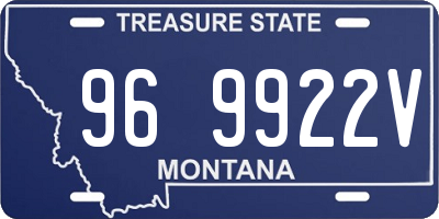 MT license plate 969922V
