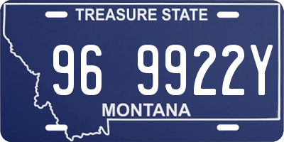 MT license plate 969922Y