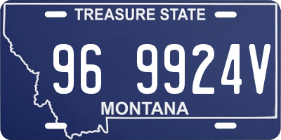 MT license plate 969924V