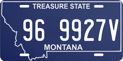 MT license plate 969927V