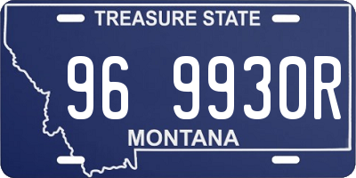 MT license plate 969930R