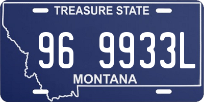 MT license plate 969933L