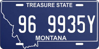 MT license plate 969935Y
