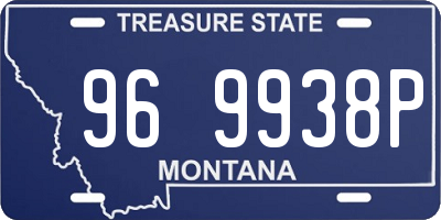 MT license plate 969938P
