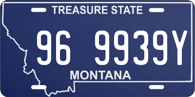 MT license plate 969939Y
