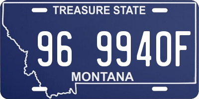 MT license plate 969940F