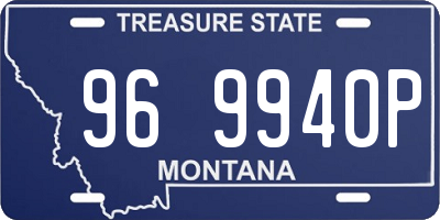 MT license plate 969940P