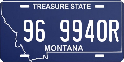 MT license plate 969940R
