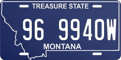 MT license plate 969940W