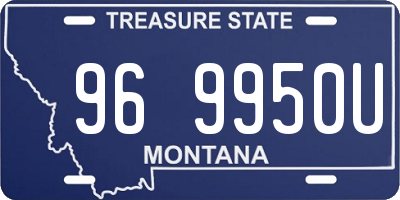 MT license plate 969950U