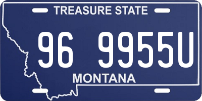MT license plate 969955U