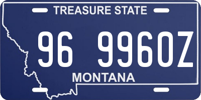 MT license plate 969960Z