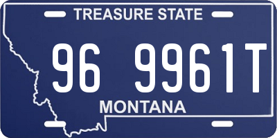 MT license plate 969961T