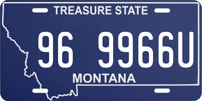 MT license plate 969966U