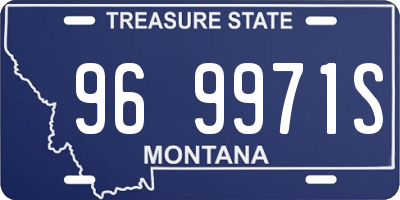 MT license plate 969971S