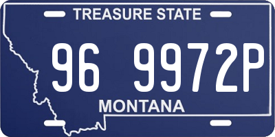 MT license plate 969972P