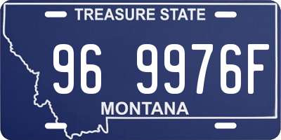 MT license plate 969976F