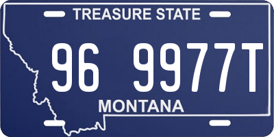 MT license plate 969977T