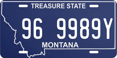 MT license plate 969989Y