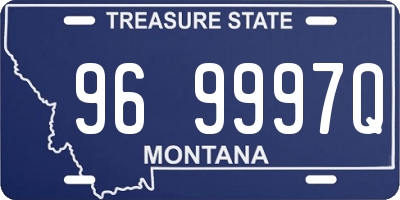 MT license plate 969997Q