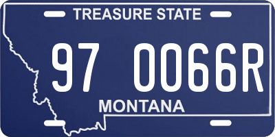 MT license plate 970066R