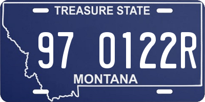 MT license plate 970122R