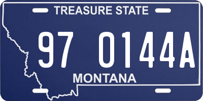 MT license plate 970144A