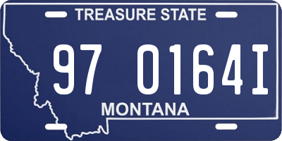 MT license plate 970164I