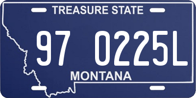 MT license plate 970225L