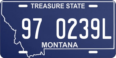 MT license plate 970239L