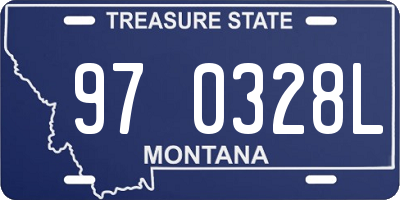 MT license plate 970328L