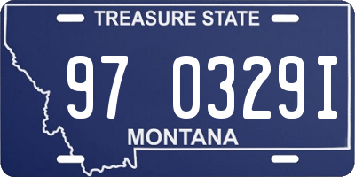 MT license plate 970329I