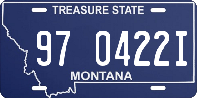 MT license plate 970422I