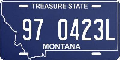 MT license plate 970423L