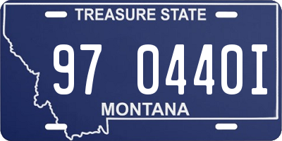 MT license plate 970440I