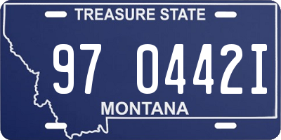 MT license plate 970442I