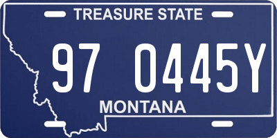 MT license plate 970445Y