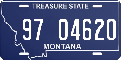 MT license plate 970462O