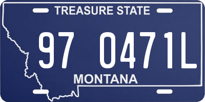 MT license plate 970471L